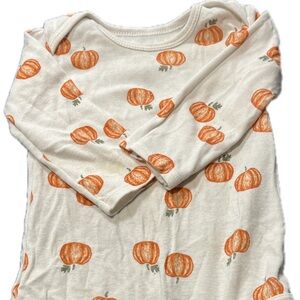 Carter's Cream and Orange Pumpkin Bodysuit